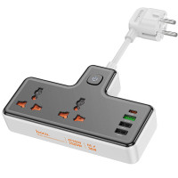 Caricatore da rete Hoco AC12A Reise (PD30W/1C3A) +Socket - Black
