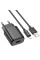 Сетевое зарядное устройство (зарядка) Hoco C134A Solid 1USB-A 12W + Lightning - Black