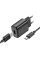 Мережевий зарядний пристрій Hoco C134A Solid 1USB-A 12W + Type-C - Black