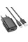 Мережевий зарядний пристрій Hoco C134A Solid 1USB-A 12W + Type-C - Black