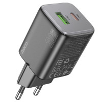 Caricatore da rete Hoco N41 Almighty PD20W+QC3.0 (1USB-A/1C) - Black