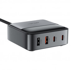 Мережевий зарядний пристрій Acefast Z6 PD65W GaN (2*USB-C+2*USB-A) - Black