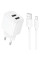 Мережевий зарядний пристрій (зарядка) Hoco CS51A Surplus (2USB-A) + кабель USB to MicroUSB - White - фото