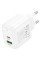 Мережевий зарядний пристрій (зарядка) Hoco CS55A Surplus PD30W+QC3.0 (1USB-A/1C) - White - фото