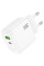 Мережевий зарядний пристрій (зарядка) Hoco CS55A Surplus PD30W+QC3.0 (1USB-A/1C) - White - фото