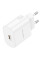 Сетевое зарядное устройство (зарядка) Borofone BA82A Platinum PD25W (1USB-C) - White - фото