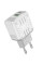 Мережевий зарядний пристрій Hoco C135A Rock PD20W+QC3.0 (1USB-A/1USB-C) - White - фото