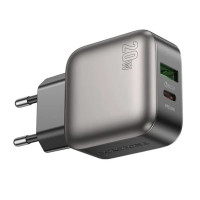 Сетевое зарядное устройство (зарядка) Borofone BAS54A Absolute PD20W+QC3.0 (1USB-A/1C) - Black