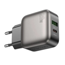 Мережевий зарядний пристрій (зарядка) Borofone BAS54A Absolute PD20W+QC3.0 (1USB-A/1C) - Black
