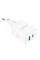 Мережевий зарядний пристрій (зарядка) Borofone BN7 PD20W+QC3.0 (1USB-A/1C) - White - фото