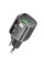 Мережевий зарядний пристрій (зарядка) Borofone BN17 Sunlight PD20W+QC3.0 (1USB-A/1C) - Transparent black - фото