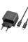 Сетевое зарядное устройство (зарядка) Hoco CS14A PD20W+QC3.0 (1USB-A/1C) + Type-C to Lightning - Black - фото