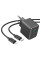 Сетевое зарядное устройство (зарядка) Hoco CS14A PD20W+QC3.0 (1USB-A/1C) + Type-C to Lightning - Black - фото