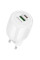 Сетевое зарядное устройство (зарядка) Borofone BA93A Lustrous PD20W+QC3.0 (1USB-A/1C) - White - фото