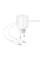 Мережевий зарядний пристрій (зарядка) Borofone BA93A Lustrous PD20W+QC3.0 (1USB-A/1C) + кабель Type-C to Type-C - White - фото