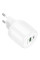 Сетевое зарядное устройство (зарядка) Borofone BA94A Lustrous PD30W+QC3.0 (1USB-A/1C) - White - фото