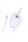 Мережевий зарядний пристрій (зарядка) Borofone BA94A Lustrous PD30W+QC3.0 (1USB-A/1C) + кабель Type-C to Lightning - Blue - фото