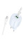Мережевий зарядний пристрій (зарядка) Borofone BA93A Lustrous PD20W+QC3.0 (1USB-A/1C) + кабель Type-C to Lightning - Blue - фото