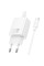Мережевий зарядний пристрій (зарядка) Hoco N63 Gentle PD30W+QC3.0 (1USB-A/1C) + кабель Type-C to Type-C - White - фото