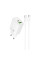 Мережевий зарядний пристрій (зарядка) Hoco N63 Gentle PD30W+QC3.0 (1USB-A/1C) + кабель Type-C to Type-C - White - фото