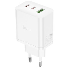 Сетевое зарядное устройство (зарядка) Hoco N51 Scenery PD65W (1USB-A/2C) - White