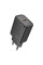 Сетевое зарядное устройство (зарядка) Hoco N60 Gentle PD20W (1USB-C) + кабель Type-C to Type-C - Black - фото
