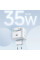 Сетевое зарядное устройство Usams US-CC202 GaN With Type-C Magnetic Retractable Cable Module XMF Ser. 35W (2USB-C) - White - фото