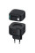 Сетевое зарядное устройство Usams US-CC209 GaN With Lightning Magnetic Retractable Cable Module XMF Ser. 35W (2USB-C) - Black - фото