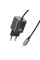 Сетевое зарядное устройство Usams US-CC261 GaN JC Ser. 20W (2USB-C) + кабель Type-C to Type-C - Black - фото