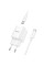 Мережевий зарядний пристрій (зарядка) Hoco C146A Charm PD20W (1USB-C) + кабель Type-C to Type-C - White - фото
