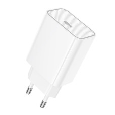 Мережевий зарядний пристрій (зарядка) Hoco C143A Benefit PD20W (1USB-C) - White