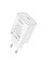 Мережевий зарядний пристрій (зарядка) Hoco C143A Benefit PD20W (1USB-C) - White - фото