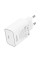Мережевий зарядний пристрій (зарядка) Hoco C143A Benefit PD20W (1USB-C) - White - фото