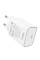 Мережевий зарядний пристрій (зарядка) Hoco C143A Benefit PD20W (1USB-C) - White - фото