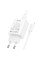 Мережевий зарядний пристрій (зарядка) Hoco C143A Benefit PD20W (1USB-C) + кабель Type-C to Lightning - White - фото
