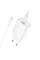 Мережевий зарядний пристрій (зарядка) Hoco C143A Benefit PD20W (1USB-C) + кабель Type-C to Lightning - White - фото