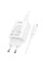 Мережевий зарядний пристрій (зарядка) Hoco C143A Benefit PD20W (1USB-C) + кабель Type-C to Type-C - White - фото