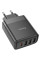 Мережевий зарядний пристрій (зарядка) Hoco C127A Intelligent PD45W (3USB-A/1C) - Black - фото