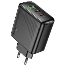Мережевий зарядний пристрій (зарядка) Hoco CS26A Article PD45W (1USB-A/2C) - Black