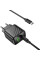 Мережевий зарядний пристрій (зарядка) Hoco CS25A Rico PD20W+QC3.0 (1USB-A/1C) + кабель Type-C to Type-C - Black - фото