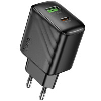 Caricatore da rete Hoco CS25A Rico PD20W+QC3.0 (1USB-A/1C) - Black