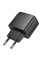 Мережевий зарядний пристрій (зарядка) Hoco CS62A Bright PD45W (2USB-C) - Black - фото