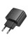 Мережевий зарядний пристрій (зарядка) Hoco CS61A Bright PD30W+QC3.0 (1USB-A/1C) - Black - фото