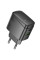 Мережевий зарядний пристрій (зарядка) Hoco CS61A Bright PD30W+QC3.0 (1USB-A/1C) - Black - фото