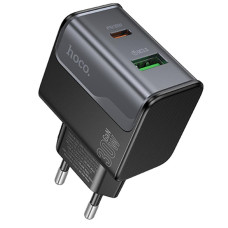 Мережевий зарядний пристрій (зарядка) Hoco CS73A Star Speed PD30W+QC3.0 (1USB-A/1C) - Midnight Black