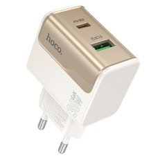 Мережевий зарядний пристрій (зарядка) Hoco CS73A Star Speed PD30W+QC3.0 (1USB-A/1C) - White