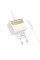 Мережевий зарядний пристрій (зарядка) Hoco CS73A Star Speed PD30W+QC3.0 (1USB-A/1C) + кабель Type-C to Lightning - White - фото