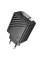 Мережевий зарядний пристрій (зарядка) Hoco N57 Full PD20W with retractable cable Type-C (2USB-C) - Black - фото