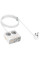 Удлинитель Hoco AC28 Descanso (PD45W/1C/3A/2xSocket) (2m) - White - фото