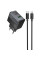 Мережевий зарядний пристрій (зарядка) Hoco CS73A Star Speed PD30W+QC3.0 (1USB-A/1C) + кабель Type-C to Type-C - Midnight Black - фото